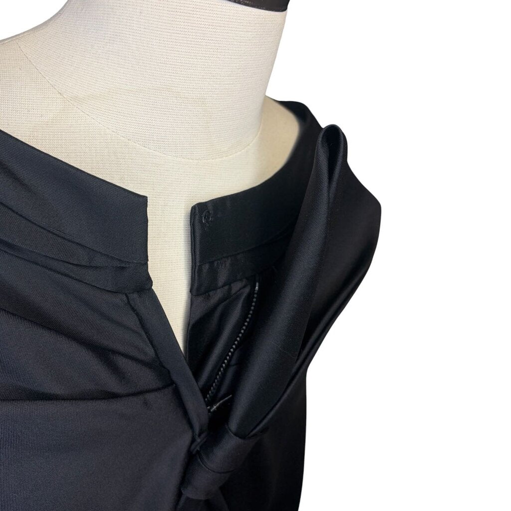 Zac Posen Black Satin Opera Coat MSRP $2500