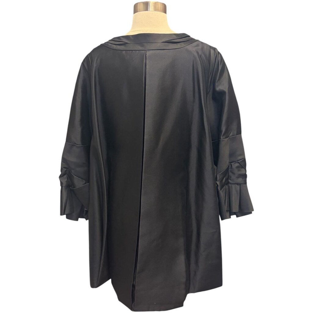 Zac Posen Black Satin Opera Coat MSRP $2500