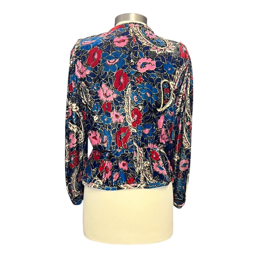 Isabel MarantMenelia Floral Velvet Top, MSRP $1,260
