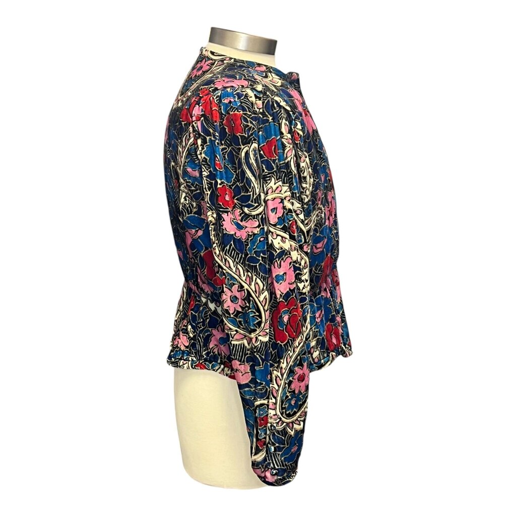Isabel MarantMenelia Floral Velvet Top, MSRP $1,260