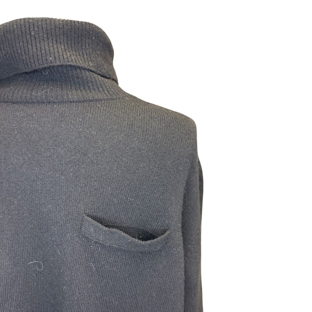 Sacai Mixed Media Wool Turtleneck Sweater