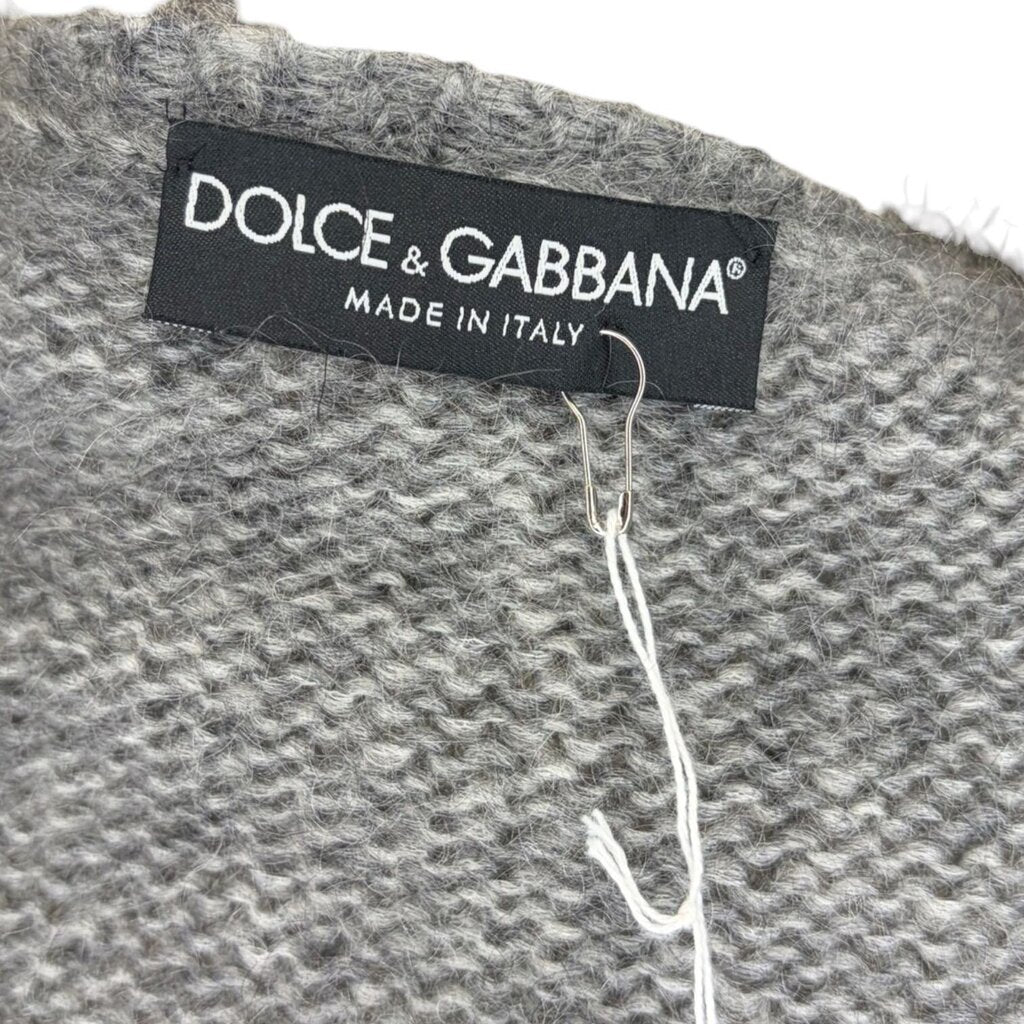 Dolce and Gabbana Lace In-Laid Knit Cardigan
