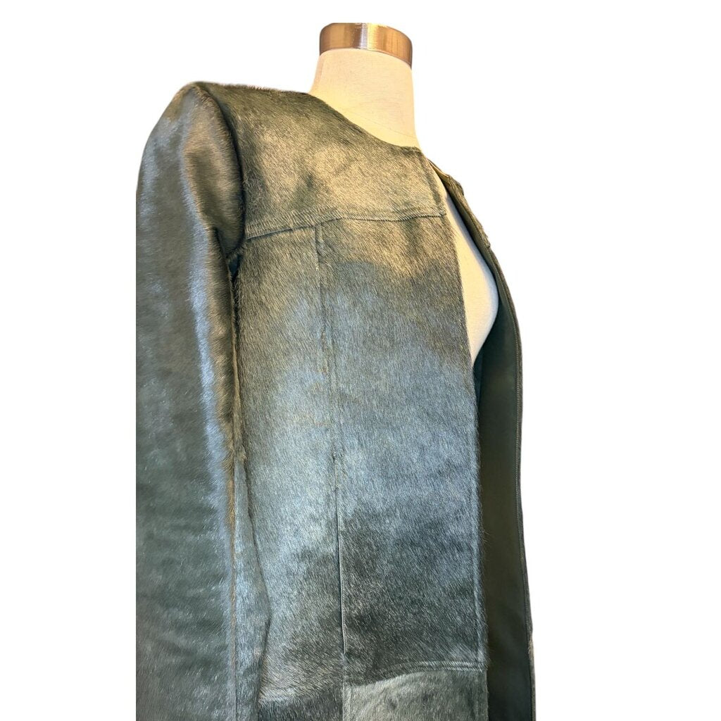 Raoul Green Leather Panel Jacket