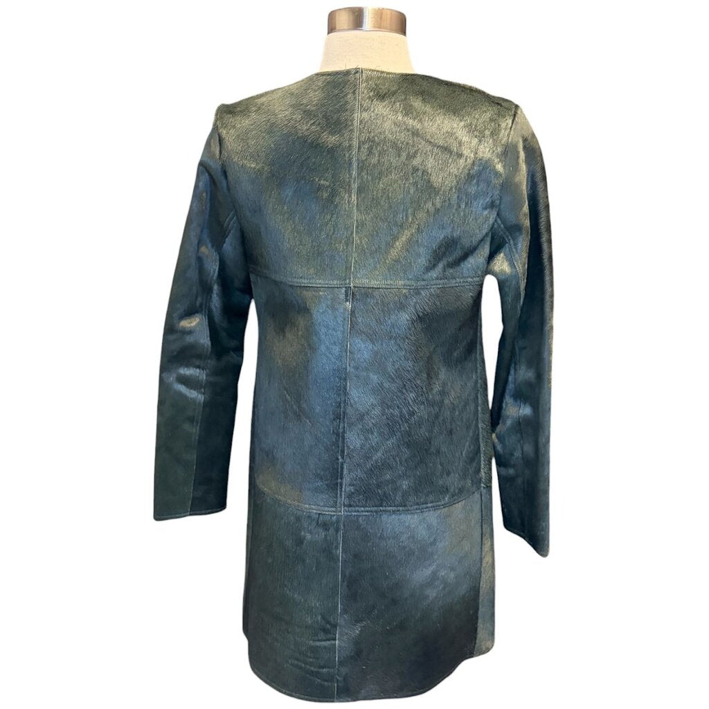 Raoul Green Leather Panel Jacket