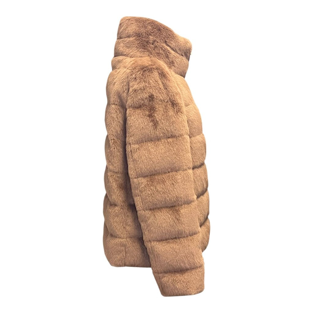 Herno Faux Fur Short Puffer Jacket