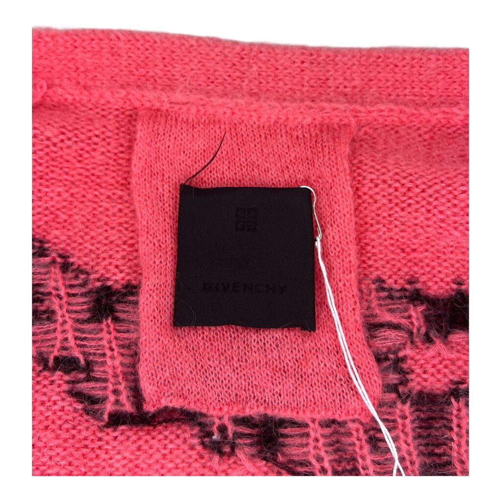 Givenchy Script Logo Mohair Blend Cardigan