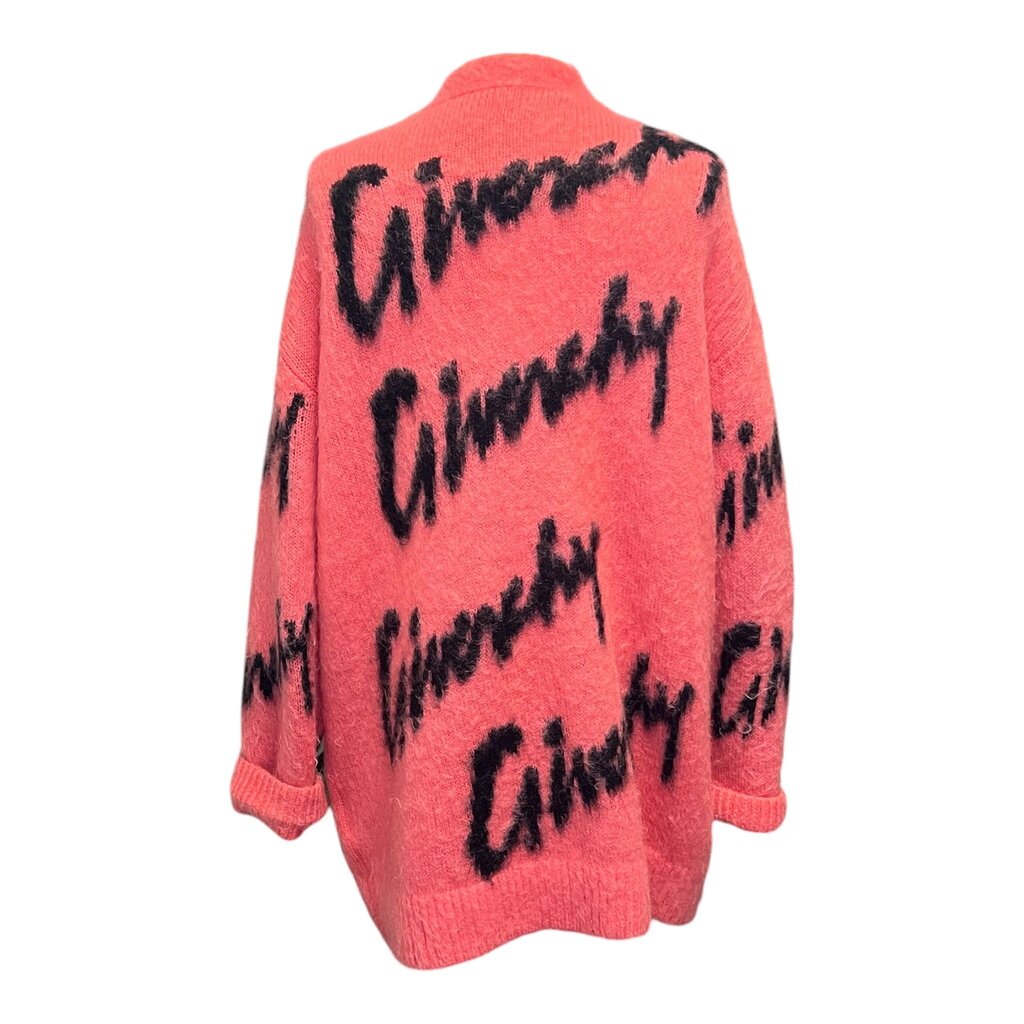 Givenchy Script Logo Mohair Blend Cardigan