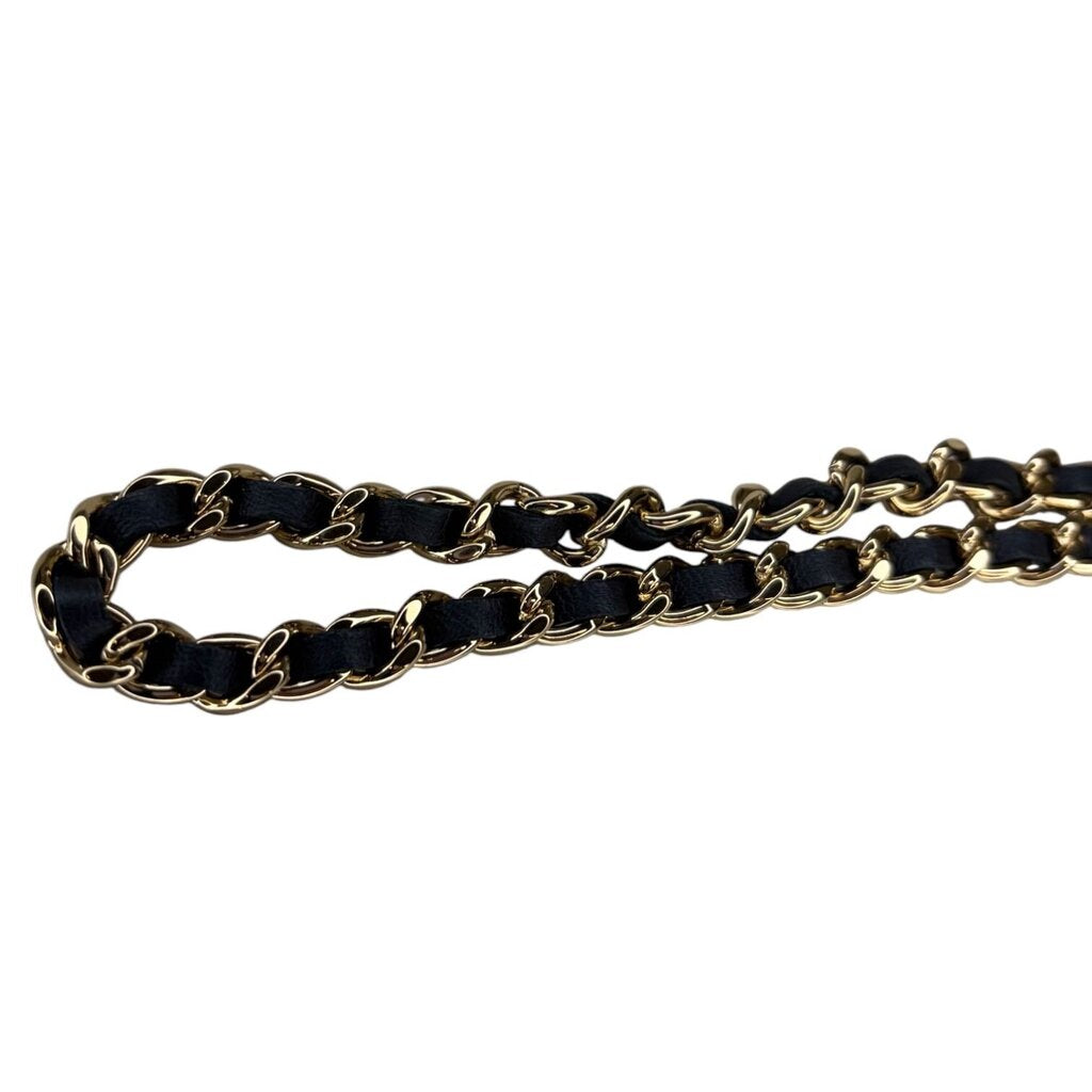 Chanel Lambskin Quilted Top Handle Vanity Casde W/ Chain