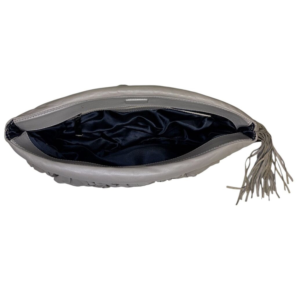 Jill Stuart Ruched Leather Clutch