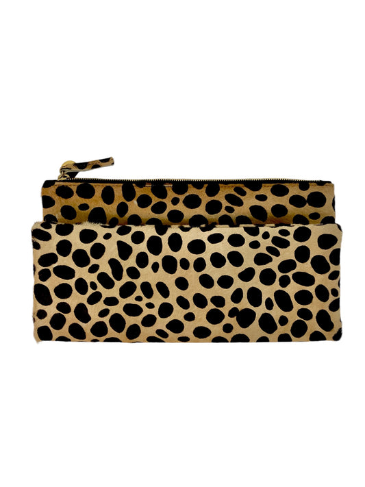 Clare V Leopard Foldover Clutch Bag