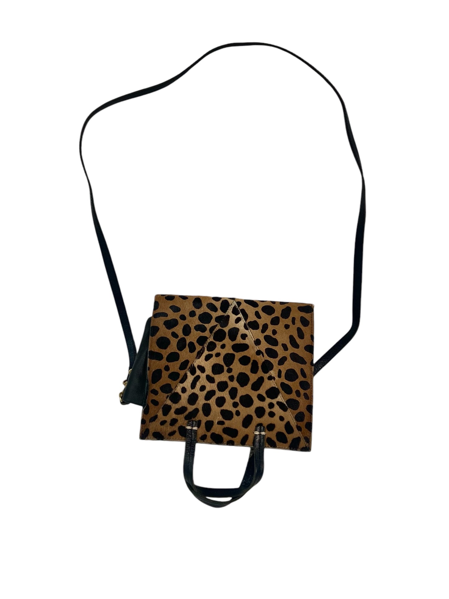 Clare V Pieced Leopard Crossbody Bag