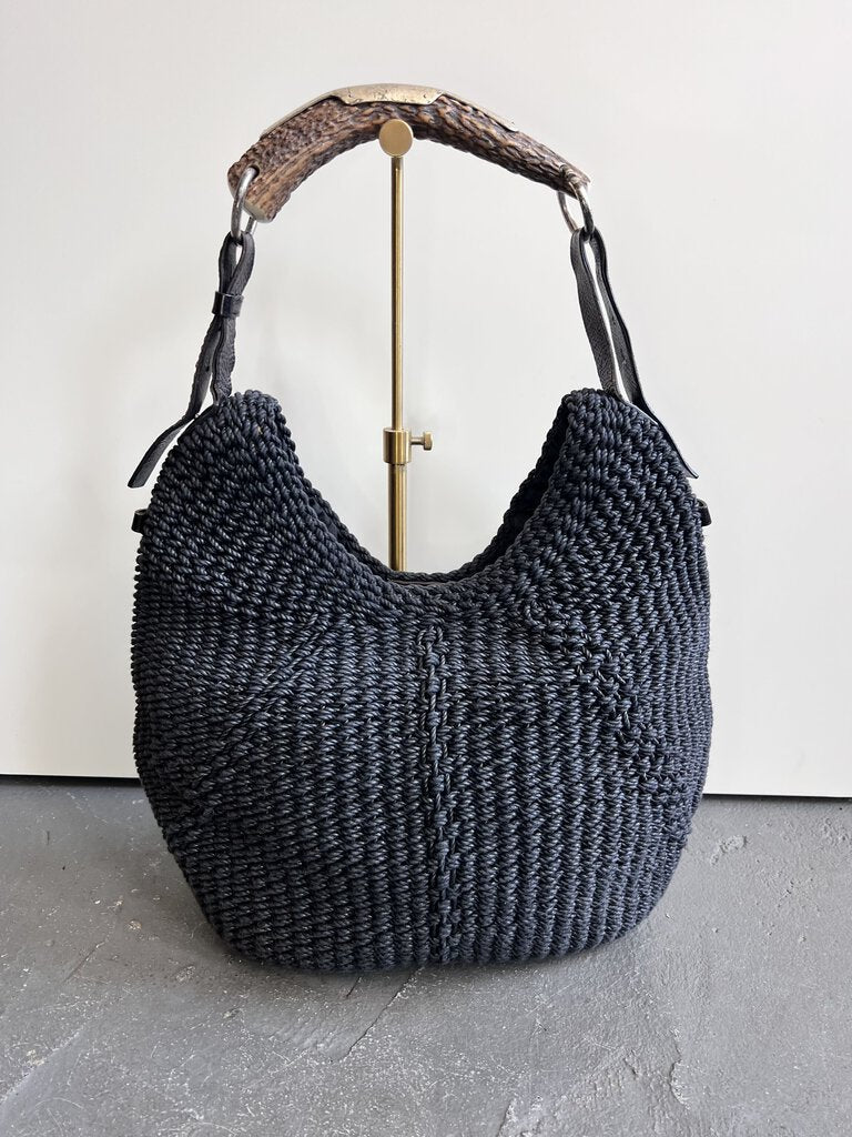 Katybird is a consignment boutique in Madrona, Seattle offering authentic YSL cardigans, blouses, dresses, cashmere, sweaters, outerwear, accessories, handbags, shoes, and much more. YSL Collab With Tom Ford Black Mombasa Woven Handbag