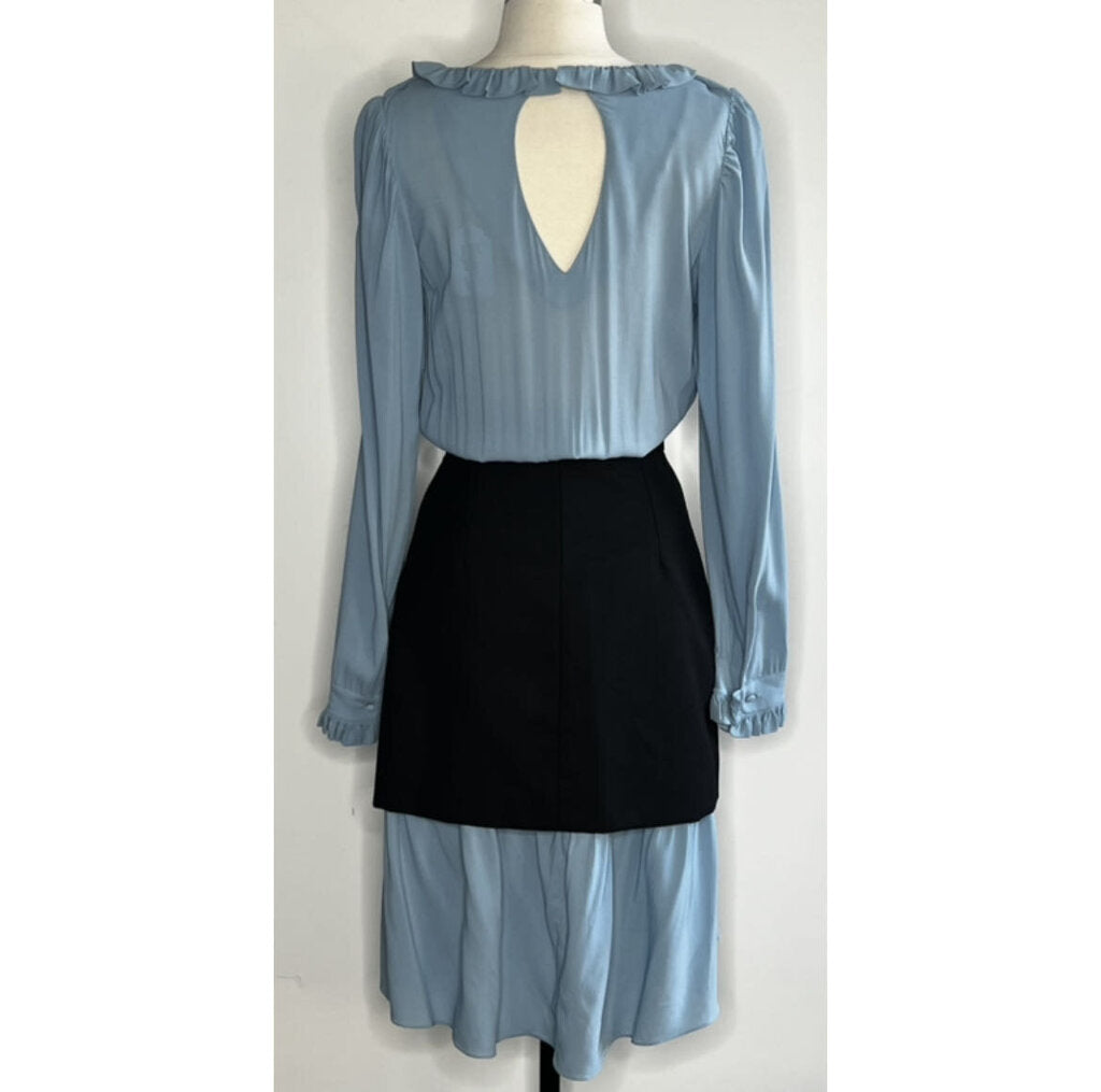 Balenciaga Ruffle Neck 2 in 1 Skirt Dress