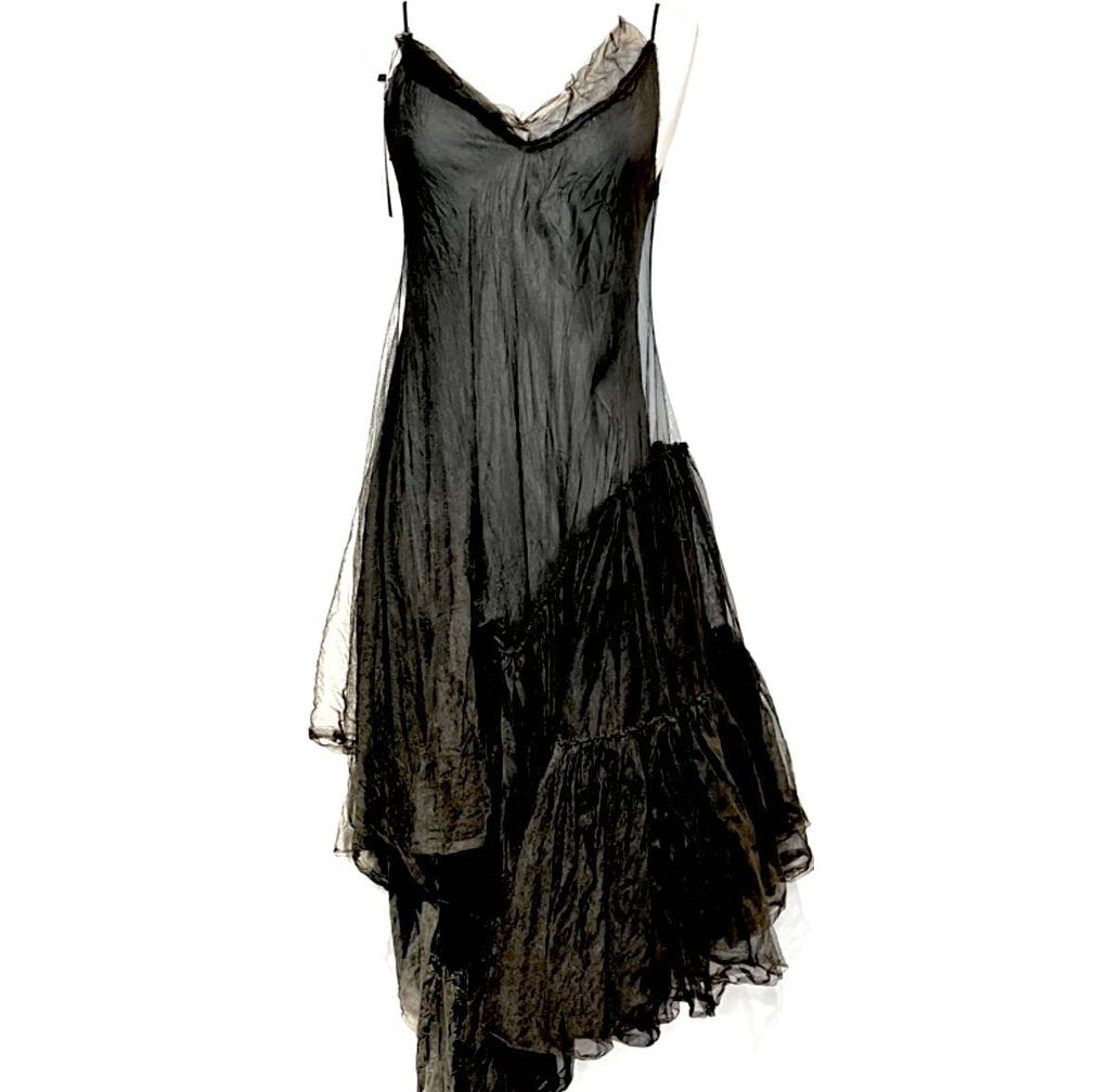 Marc Le Bihan Double Ruffle Tulle Dress, New, MSRP $1100