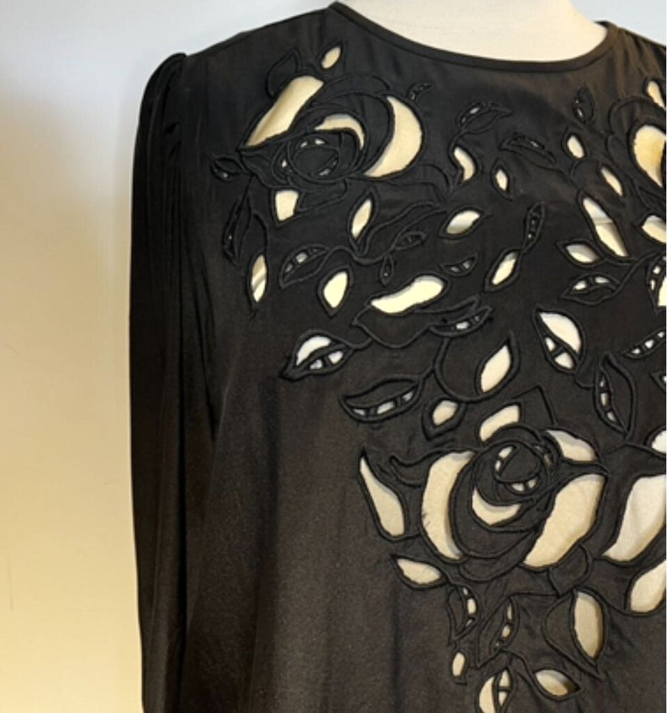 Isabel Marant Peekaboo Lace Detail Silk Blouse, Online