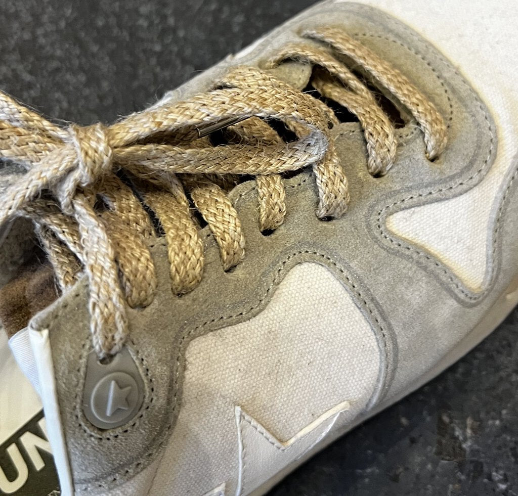 Golden Goose Deluxe Brand Sneakers with Rope Laces and Grey Accents