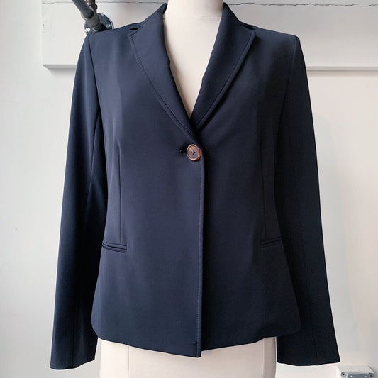 THE ROW Fitted Blazer with Brown Shell Button