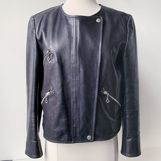 Isabel Marant Etoile Collarless Leather Jacket, Online