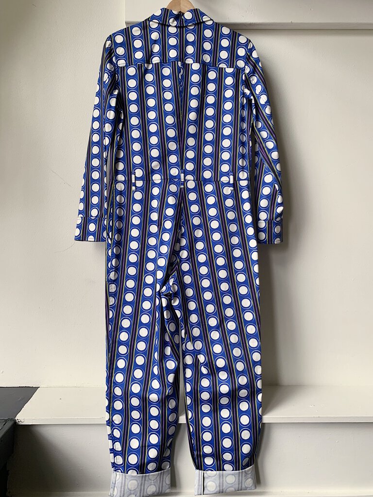 La Double J Bold Patterned Collared Jumpsuit, New

