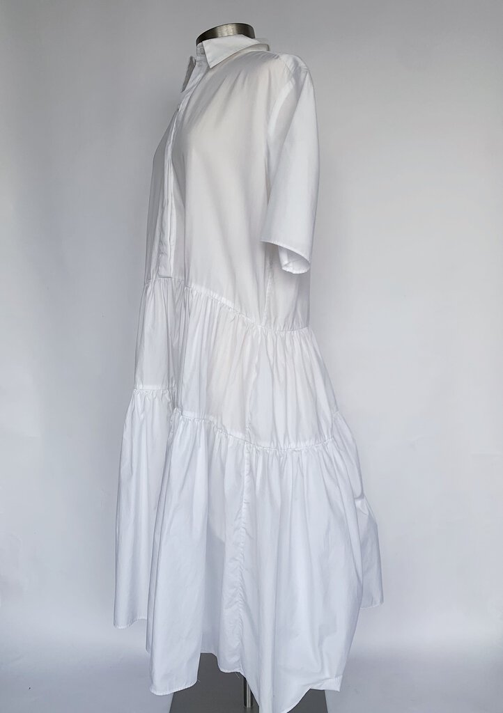 Cecilie Bahnsen White Oversized Shirt Dress